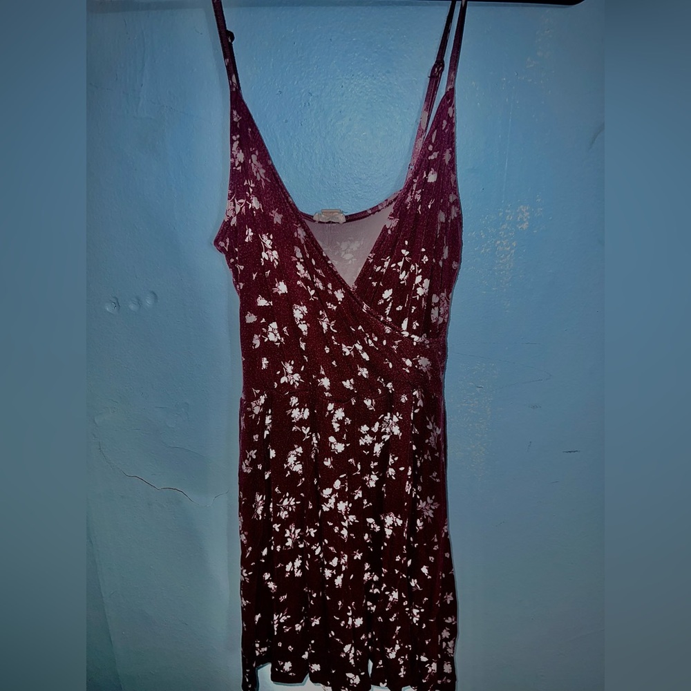 Small, maroon, garage Romper !